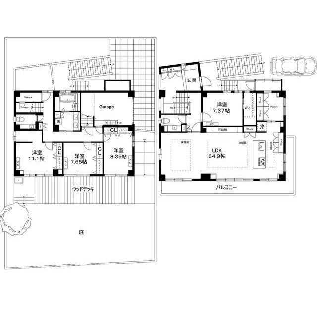 代沢3丁目戸建(3-12-16) 間取り