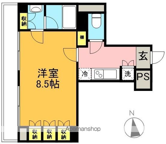 ルーブル浜田山 504号室 間取り
