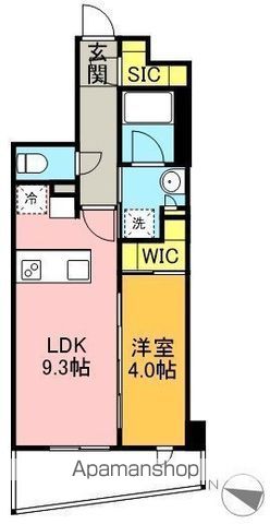 ＡＩＦＬＡＴ明大前 402号室 間取り