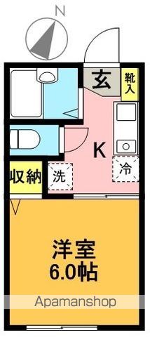 ハイムおもだか 202号室 間取り