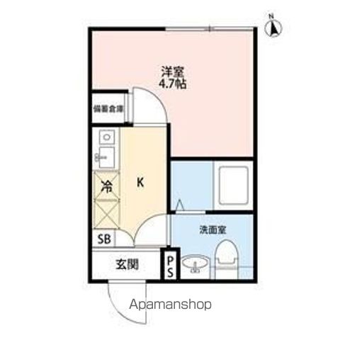 Ｃｉｅｌ　Ｋａｍｉｋｉｔａｚａｗａ 204号室 間取り