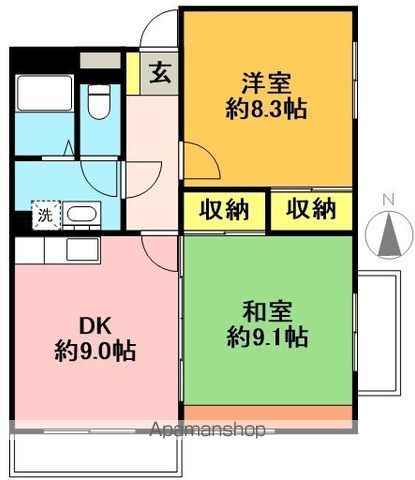 ＪＬＢグランエクリュ明大前 202号室 間取り