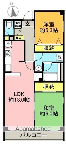 アミ浜田山 305号室 間取り