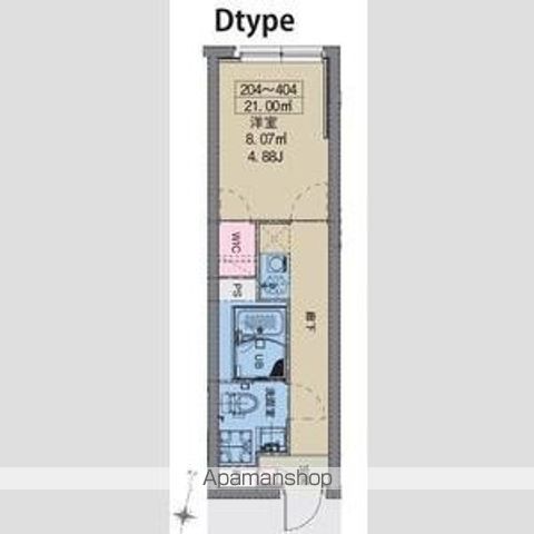 ＭＡＸＩＶ　ＣＩＴＹ八幡山 404号室 間取り