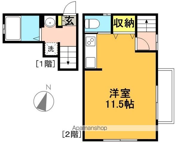 ルミエール松原Ⅱ 201号室 間取り