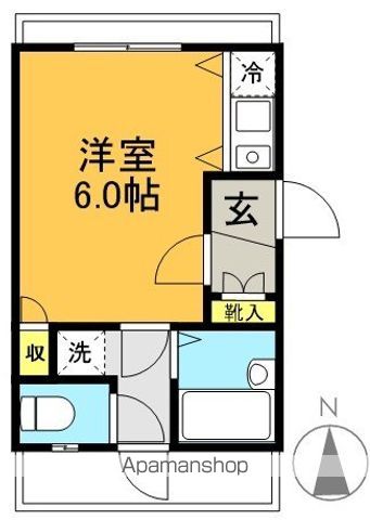 プランドール大原 101号室 間取り