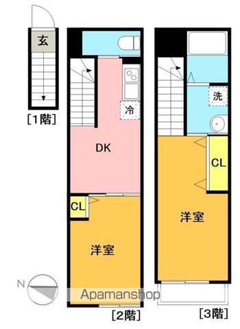 ソルナクレイシア明大前 203号室 間取り
