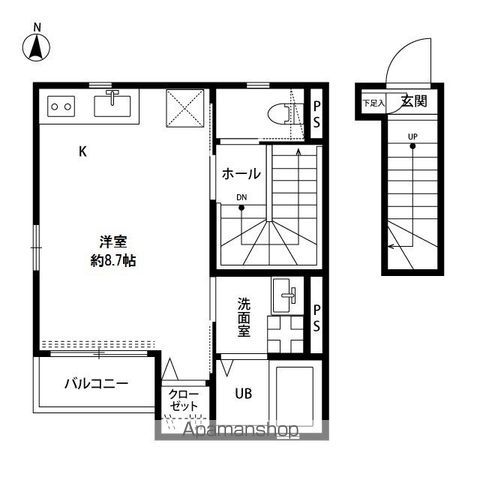 アムール　シャイニー 201号室 間取り