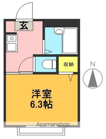 メゾン・ド・ヴェル（９１０３０９） 202号室 間取り
