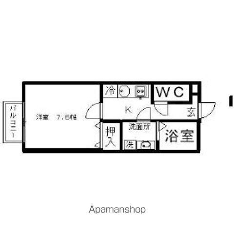 プランドール砧 105号室 間取り