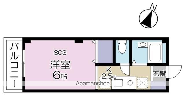 エスポアＫ＆Ａ 303号室 間取り
