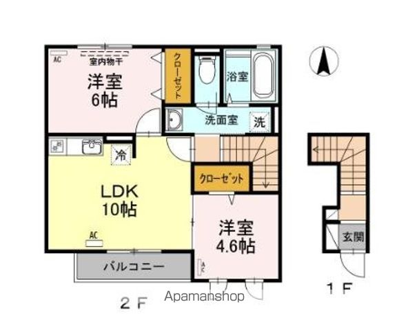 アストルム 106号室 間取り
