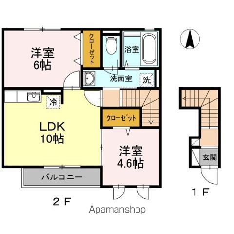 アストルム 106号室 間取り