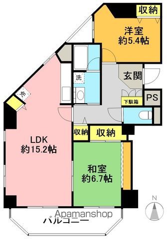 クレスト和泉 203号室 間取り