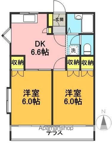 ドリーム東松原弐番館 間取り図