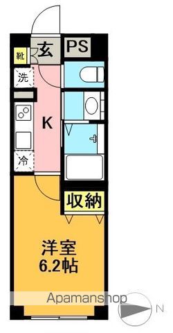 ウェルスクエアイズム明大前 205号室 間取り
