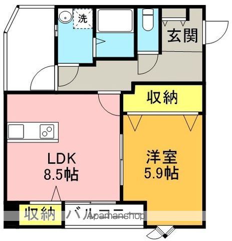 Ａｉｆｏｒｔ．永福町 203号室 間取り
