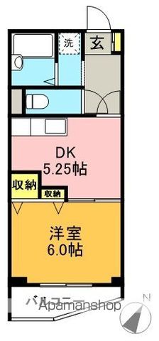 ＡＩＸＥＮ 202号室 間取り