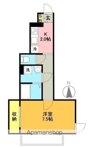 アムパルク羽根木 102号室 間取り