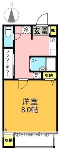 グランドゥール 305号室 間取り