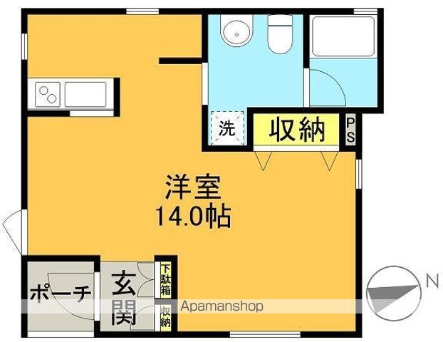 ラ・ルーナ B号室 間取り