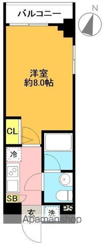 スカイコートパレス明大前 406号室 間取り