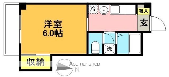 ミドリハイツ 1E号室 間取り