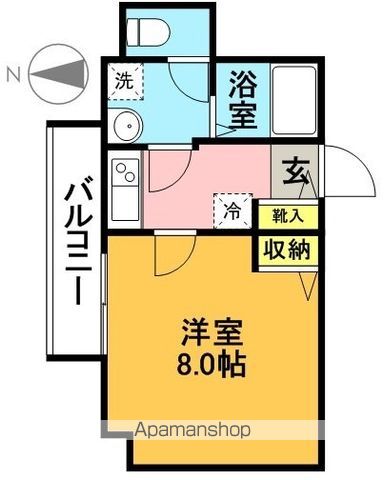 ＸＥＢＥＣ高井戸ＰｌｕｓＲ 204号室 間取り