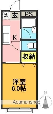 サンシャレイ永福町 102号室 間取り