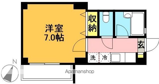 ジェネシス下北沢 102号室 間取り