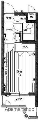 セルベコート下高井戸 3F-5号室 間取り