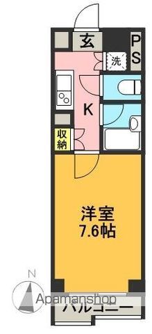 ルーブル明大前 201号室 間取り