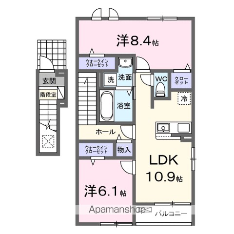 ラフェルム千歳烏山 201号室 間取り