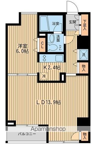ウィルテラス千歳烏山 1103号室 間取り