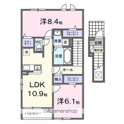 ラフェルム千歳烏山 202号室 間取り