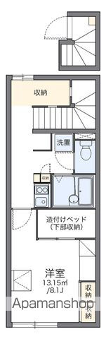 レオパレスクレスト宮前 204号室 間取り