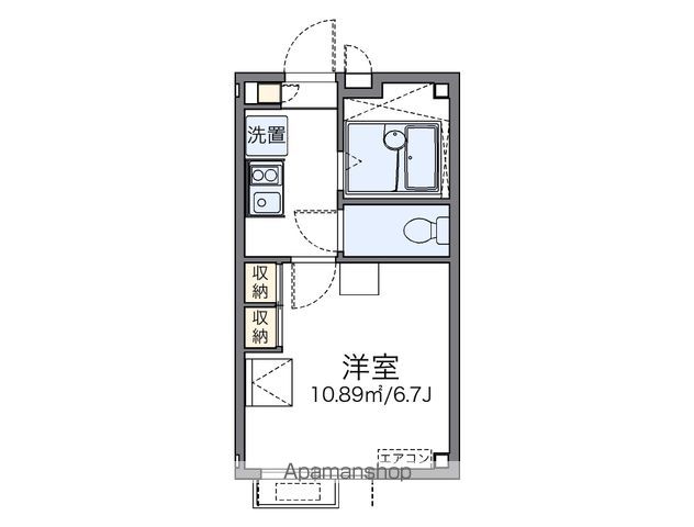 レオパレスブライトン　ヒル 202号室 間取り