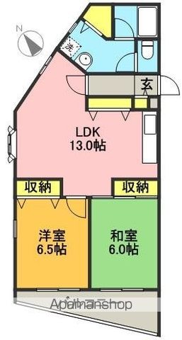 ユリシーズ浜田山 301号室 間取り