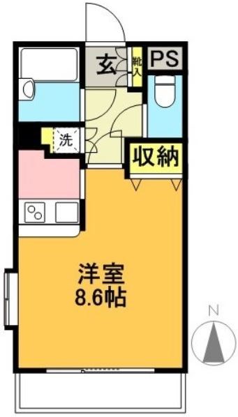 ロクサーヌ北沢 間取り図