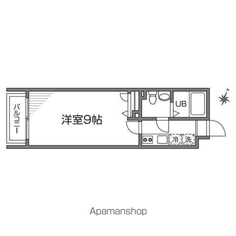 オリーブコート 101号室 間取り