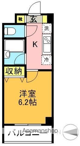 エコロジー高井戸プロセンチュリー 105号室 間取り