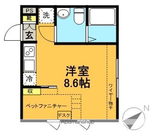 Ｃｉｅｌ浜田山 102号室 間取り