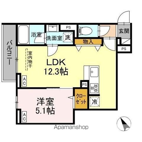 セレスティア桜上水 202号室 間取り
