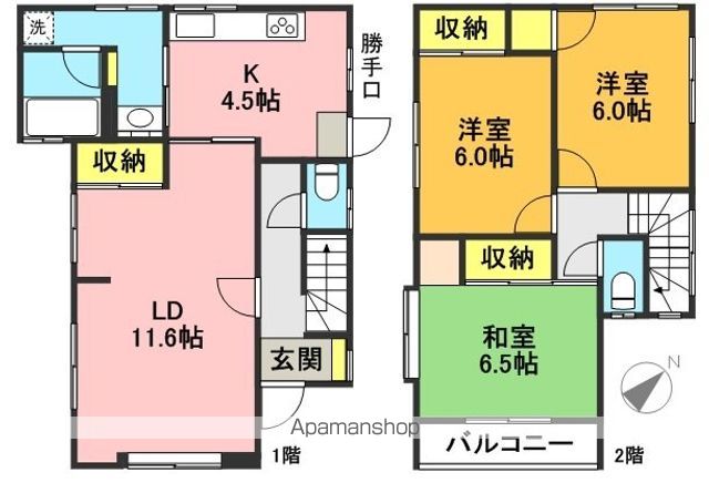 北沢４－２７戸建 間取り