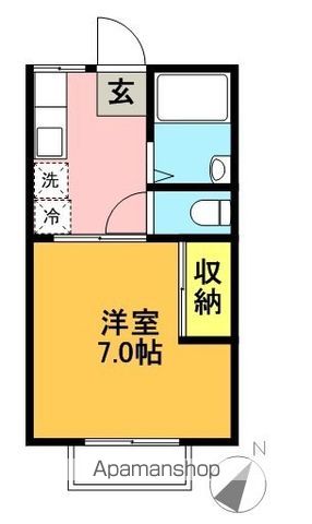 ラ・ドミール 105号室 間取り