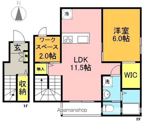 フラット高井戸東 202号室 間取り