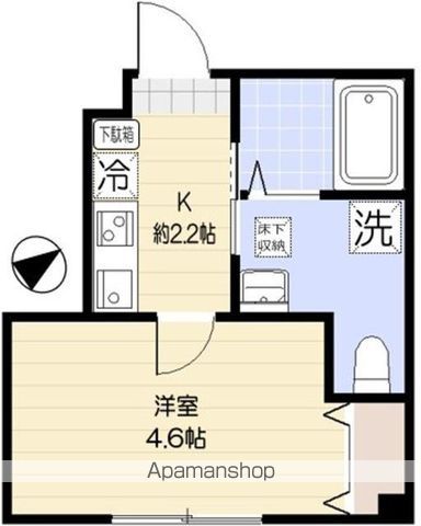 ソルナクレイシア久我山 110号室 間取り