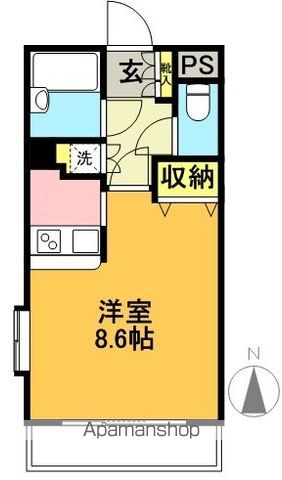 ロクサーヌ北沢 107号室 間取り