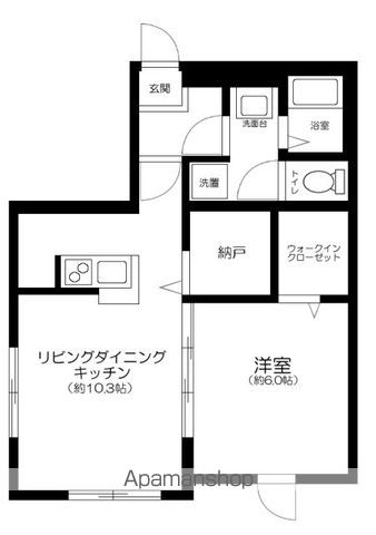 マーレ上北沢 201号室 間取り