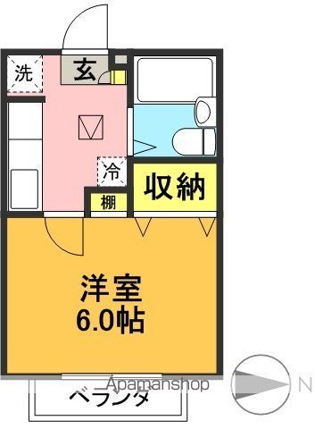 パークフラッツ  102号室 間取り